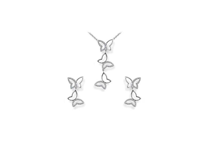 Rhodium Plated | Fashion Pendant Sets